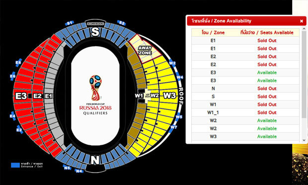 ตั๋ว "ไทย-เวียดนาม" ใกล้หมดแล้ว หลังแฟนแห่ซื้อจนเหลือเพียง 5,000 ที่นั่งเศษๆ