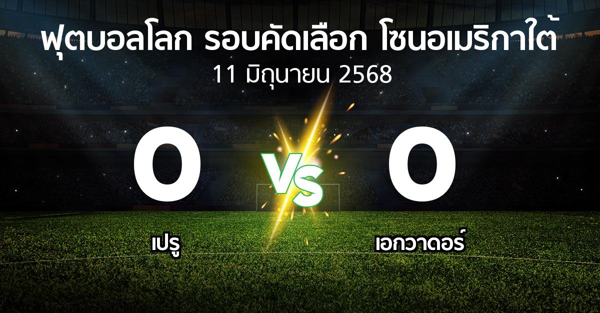 ผลบอล : เปรู vs เอกวาดอร์ (ฟุตบอลโลก-รอบคัดเลือก-โซนอเมริกาใต้ 2023-2025)