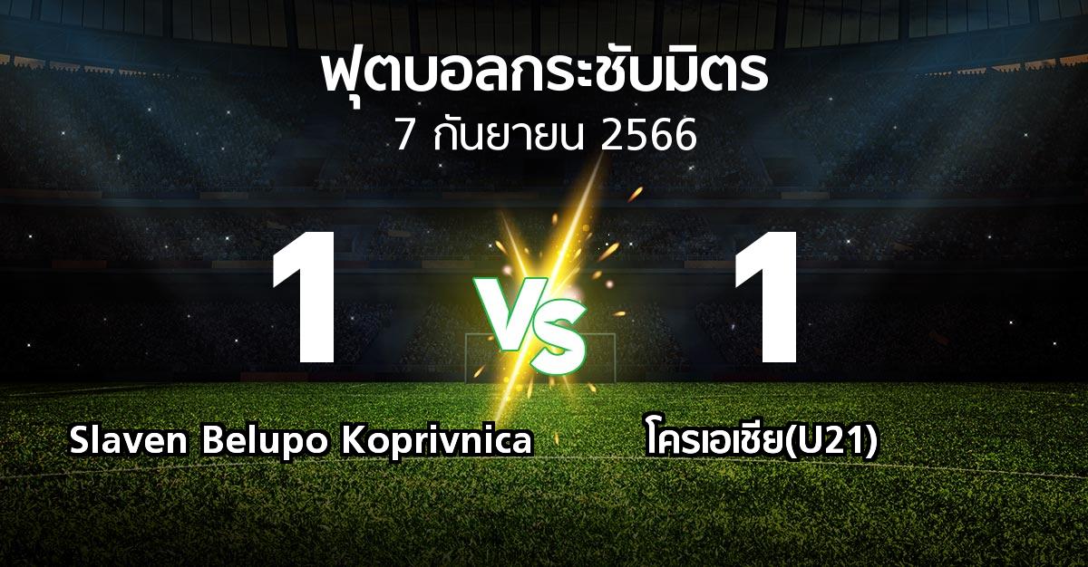 ผลบอล : Slaven Belupo Koprivnica vs โครเอเชีย(U21) (ฟุตบอลกระชับมิตร)