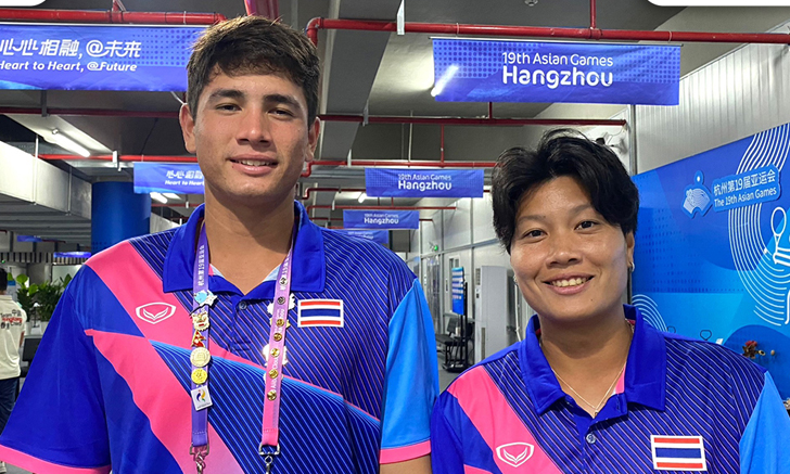 เทนนิสคู่ผสมไทย พ่าย ฟิลิปปินส์ ตกรอบ 8 ทีมสุดท้าย เอเชียนเกมส์