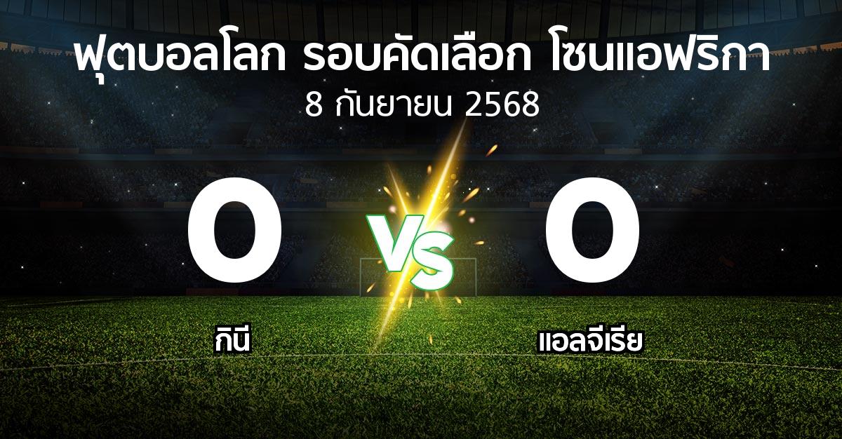 ผลบอล : กินี vs แอลจีเรีย (ฟุตบอลโลก-รอบคัดเลือก-โซนแอฟริกา 2023-2025)