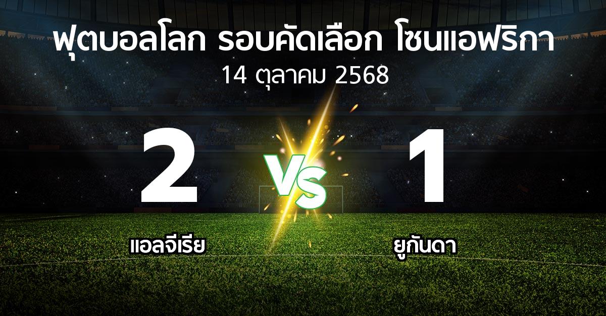 ผลบอล : แอลจีเรีย vs ยูกันดา (ฟุตบอลโลก-รอบคัดเลือก-โซนแอฟริกา 2023-2025)
