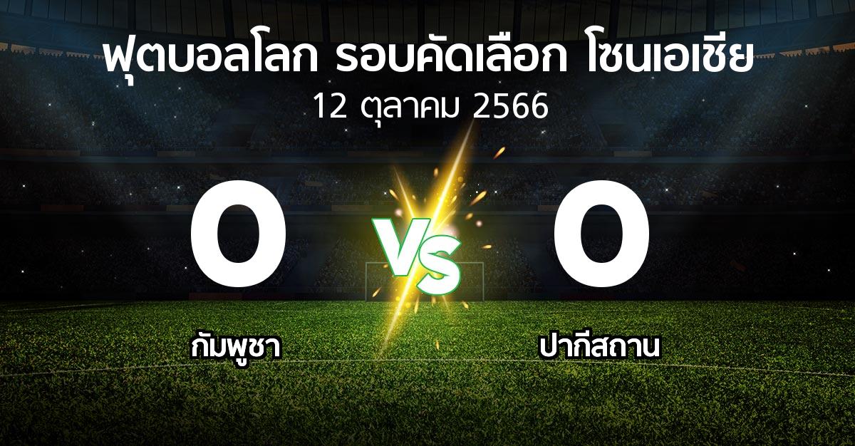 ผลบอล : กัมพูชา vs ปากีสถาน (ฟุตบอลโลก-รอบคัดเลือก-โซนเอเชีย 2023-2026)