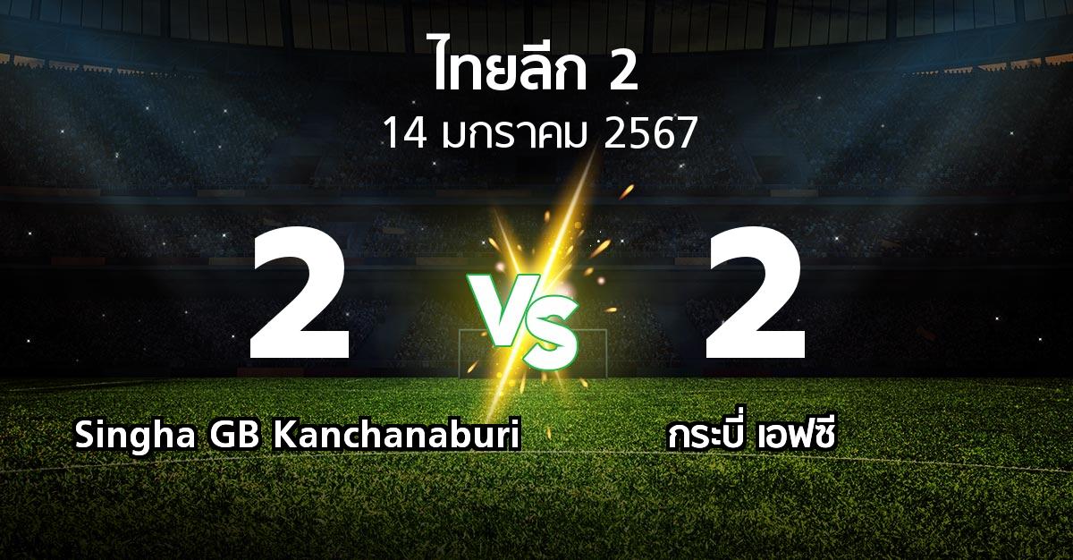 ผลบอล : Singha GB Kanchanaburi vs กระบี่ เอฟซี (ไทยลีก 2 2023-2024)
