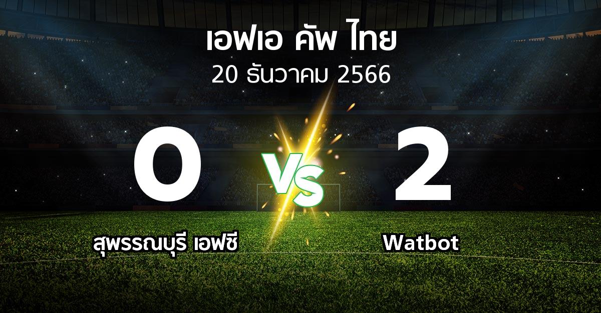 ผลบอล : สุพรรณบุรี เอฟซี vs Watbot (ไทยเอฟเอคัพ 2023-2024)