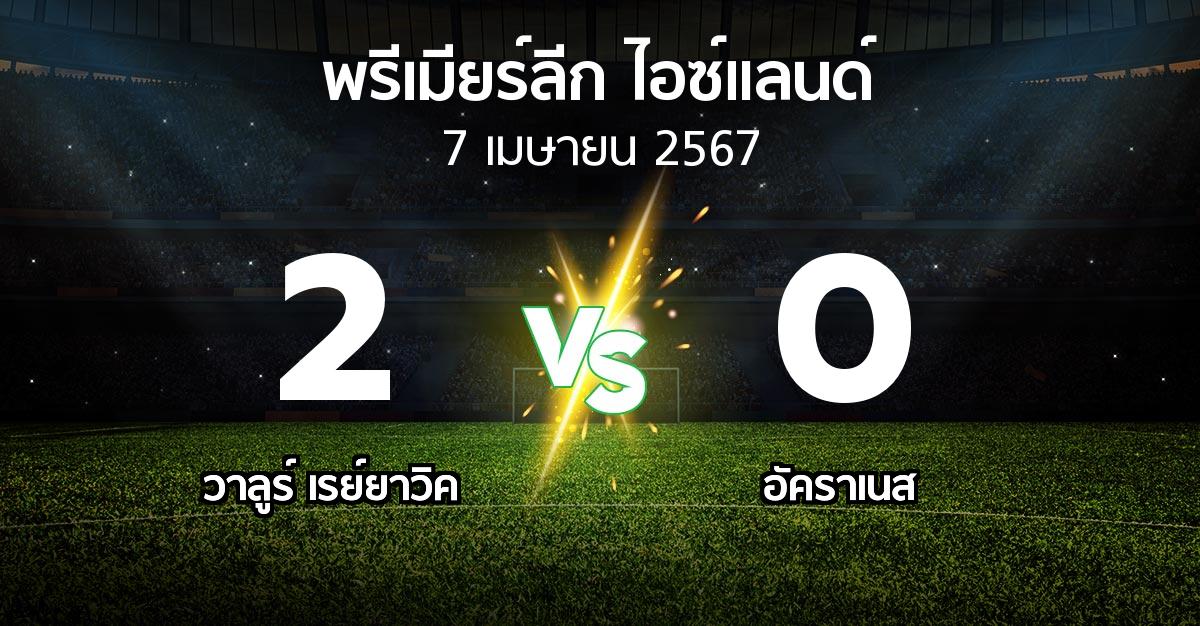 ผลบอล : วาลูร์ เรย์ยาวิค vs อัคราเนส (พรีเมียร์ลีก-ไอซ์แลนด์ 2024)