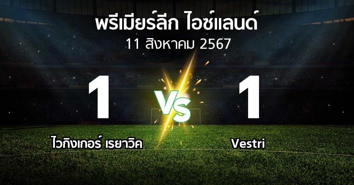 โปรแกรมบอล : ไวกิงเกอร์ เรยาวิค vs Vestri (พรีเมียร์ลีก-ไอซ์แลนด์ 2024)