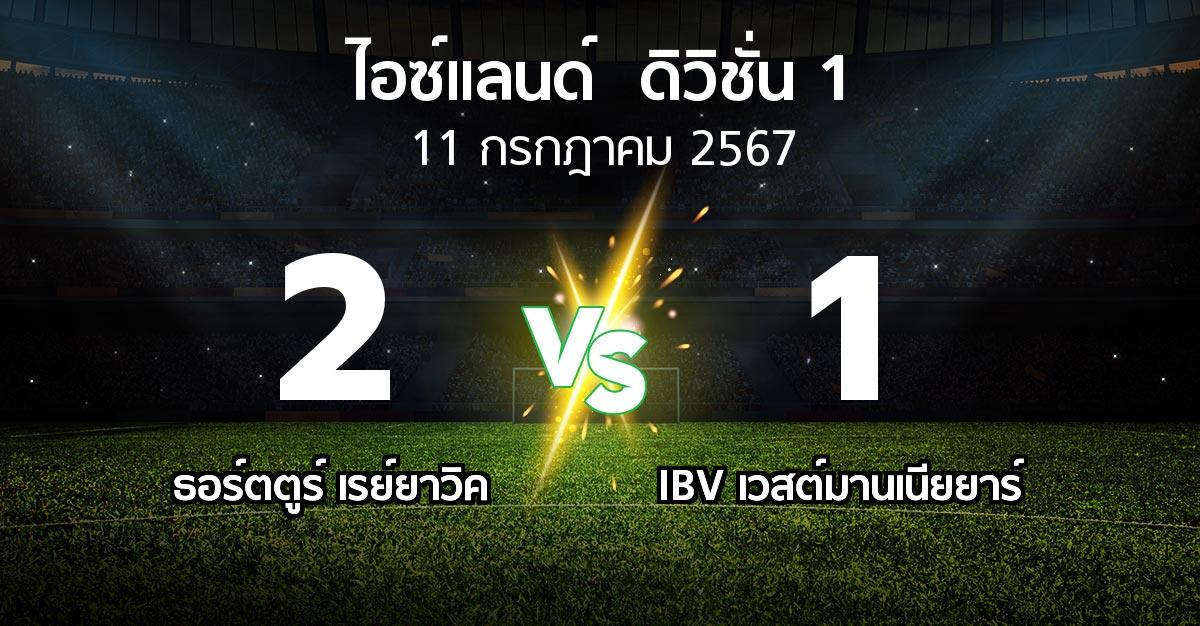 ผลบอล : ธอร์ตตูร์ เรย์ยาวิค vs IBV เวสต์มานเนียยาร์ (ไอซ์แลนด์-ดิวิชั่น-1 2024)