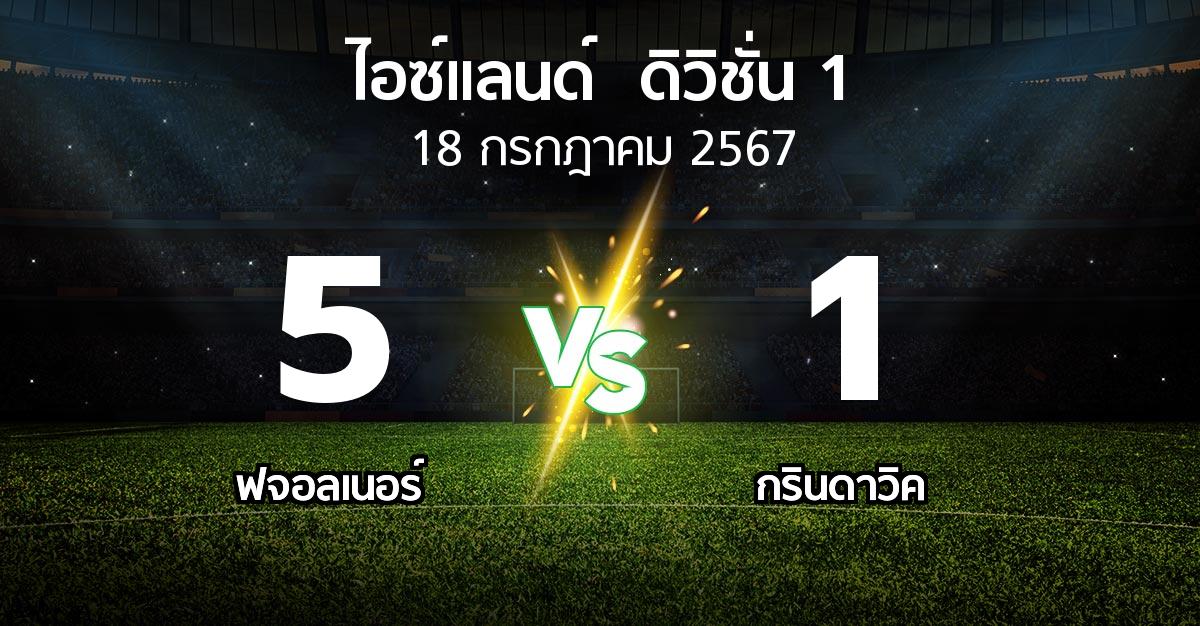 ผลบอล : ฟจอลเนอร์ vs กรินดาวิค (ไอซ์แลนด์-ดิวิชั่น-1 2024)