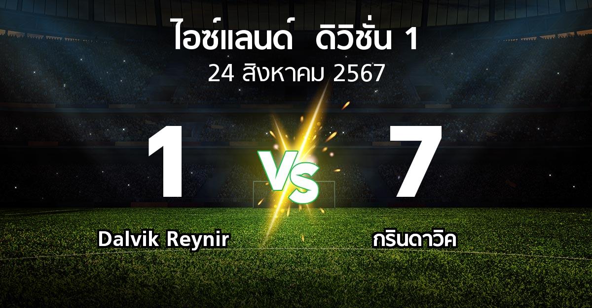 ผลบอล : Dalvik Reynir vs กรินดาวิค (ไอซ์แลนด์-ดิวิชั่น-1 2024)