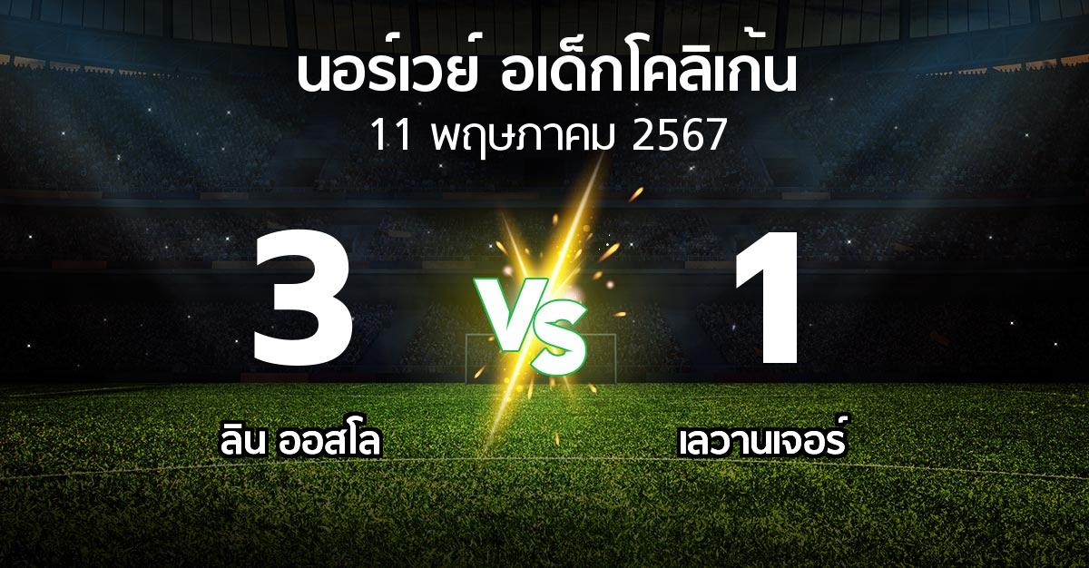 ผลบอล : ลิน ออสโล vs เลวานเจอร์ (นอร์เวย์-อเด็กโคลิเก้น 2024)