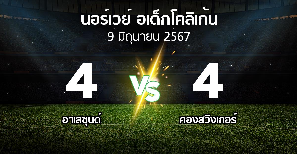 ผลบอล : อาเลซุนด์ vs คองสวิงเกอร์ (นอร์เวย์-อเด็กโคลิเก้น 2024)