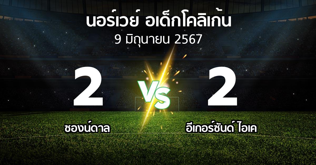 ผลบอล : ซองน์ดาล vs อีเกอร์ซันด์ ไอเค (นอร์เวย์-อเด็กโคลิเก้น 2024)