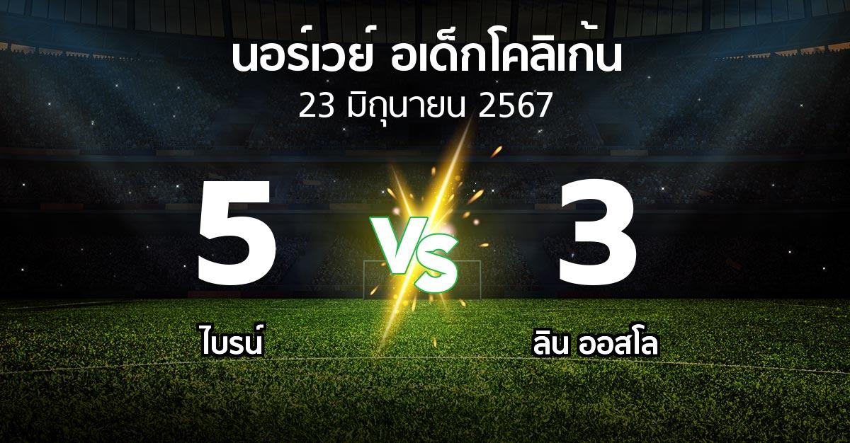 ผลบอล : ไบรน์ vs ลิน ออสโล (นอร์เวย์-อเด็กโคลิเก้น 2024)