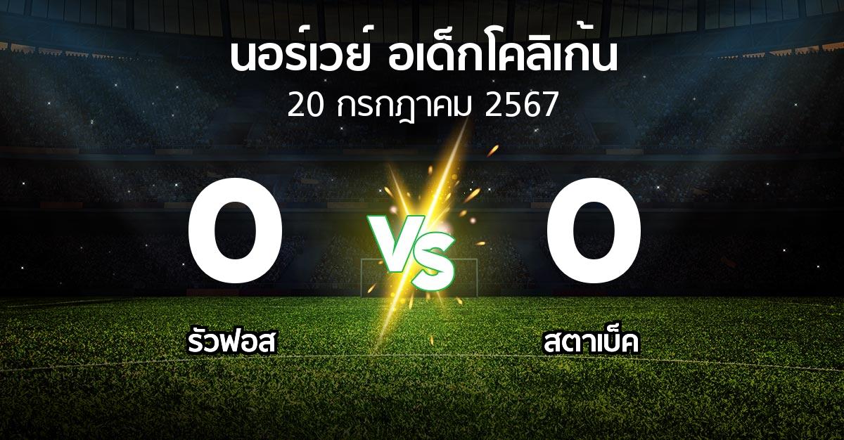 ผลบอล : รัวฟอส vs สตาเบ็ค (นอร์เวย์-อเด็กโคลิเก้น 2024)