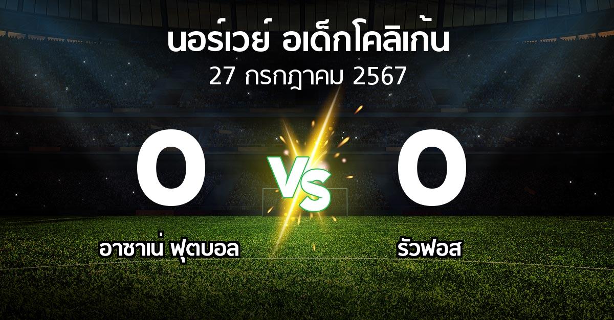 ผลบอล : อาซาเน่ ฟุตบอล vs รัวฟอส (นอร์เวย์-อเด็กโคลิเก้น 2024)