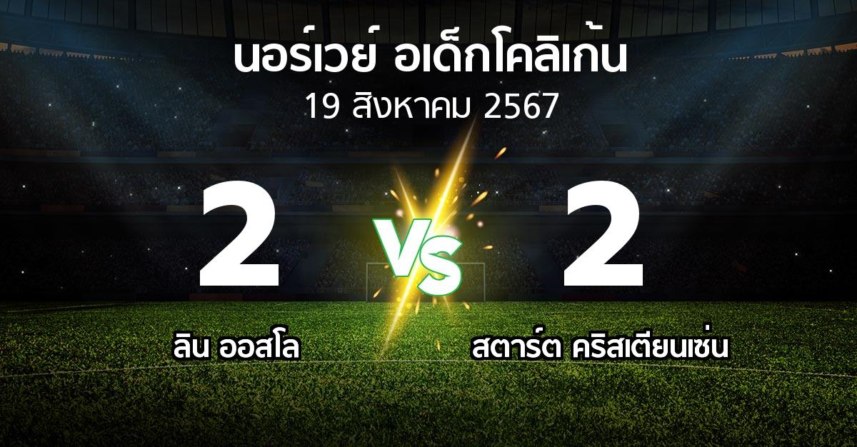 ผลบอล : ลิน ออสโล vs สตาร์ต คริสเตียนเซ่น (นอร์เวย์-อเด็กโคลิเก้น 2024)