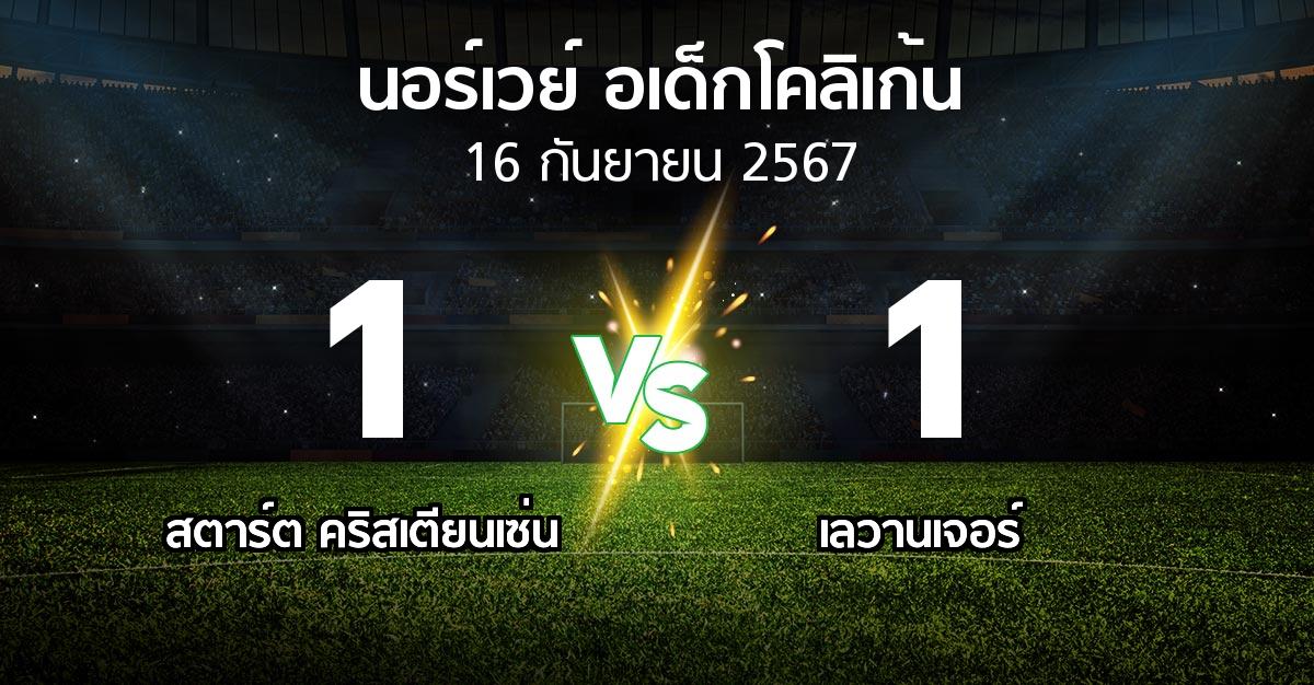 ผลบอล : สตาร์ต คริสเตียนเซ่น vs เลวานเจอร์ (นอร์เวย์-อเด็กโคลิเก้น 2024)