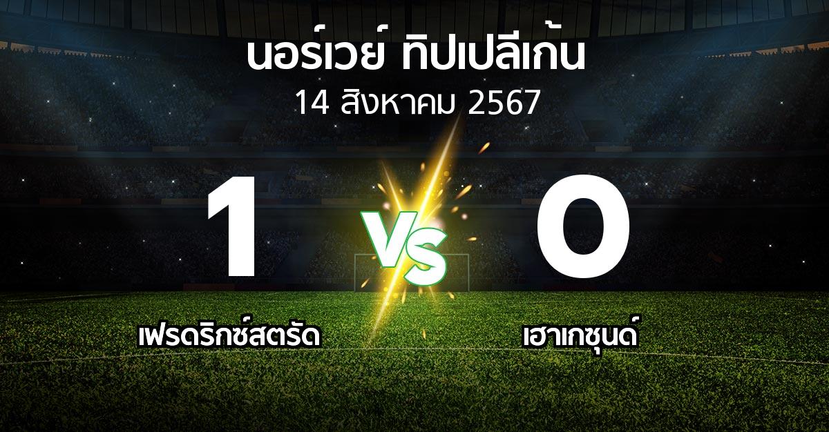 ผลบอล : เฟรดริกซ์สตรัด vs เฮาเกซุนด์ (นอร์เวย์-ทิปเปลีเก้น 2024)