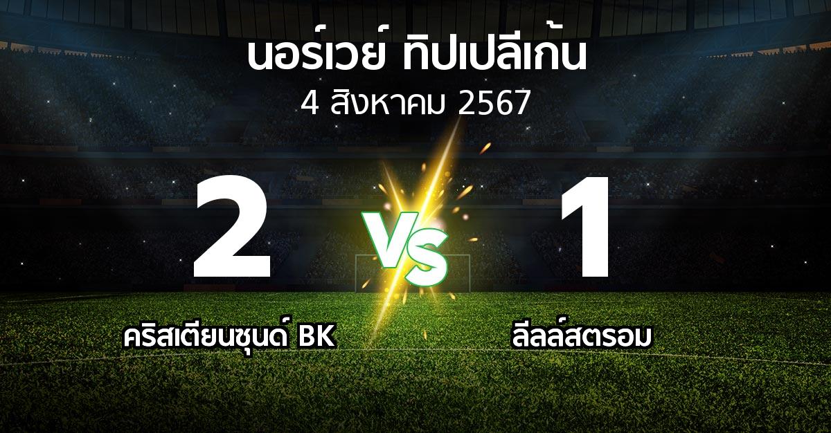 ผลบอล : คริสเตียนซุนด์ BK vs ลีลล์สตรอม (นอร์เวย์-ทิปเปลีเก้น 2024)