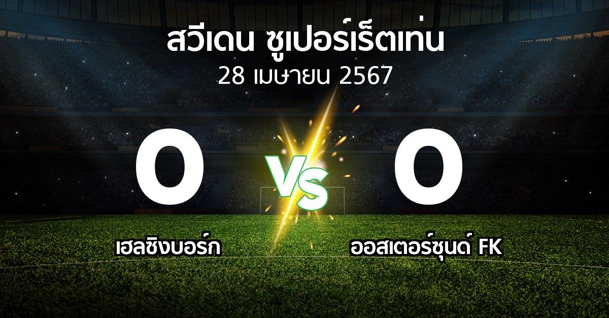 ผลบอล : เฮลซิงบอร์ก vs ออสเตอร์ซุนด์ FK (สวีเดน-ซูเปอร์เร็ตเท่น 2024)