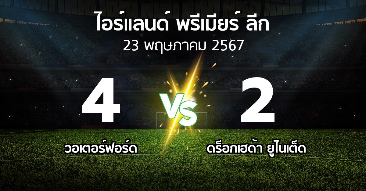 ผลบอล : วอเตอร์ฟอร์ด vs ดร็อกเฮด้า ยูไนเต็ด (ไอร์แลนด์-พรีเมียร์-ลีก 2024)