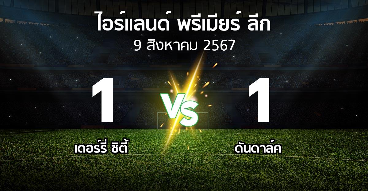 ผลบอล : เดอร์รี่ ซิตี้ vs ดันดาล์ค (ไอร์แลนด์-พรีเมียร์-ลีก 2024)