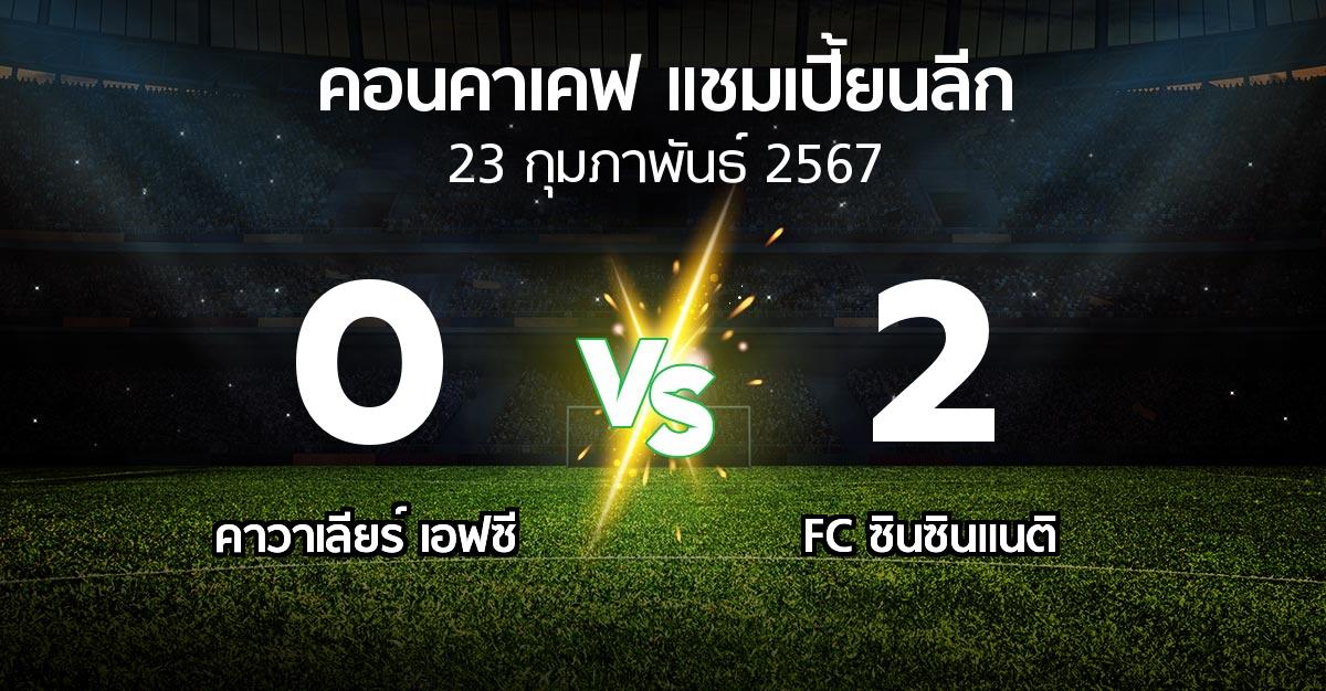 ผลบอล : คาวาเลียร์ เอฟซี vs FC ซินซินแนติ (คอนคาเคฟ-แชมเปี้ยนลีก 2024)