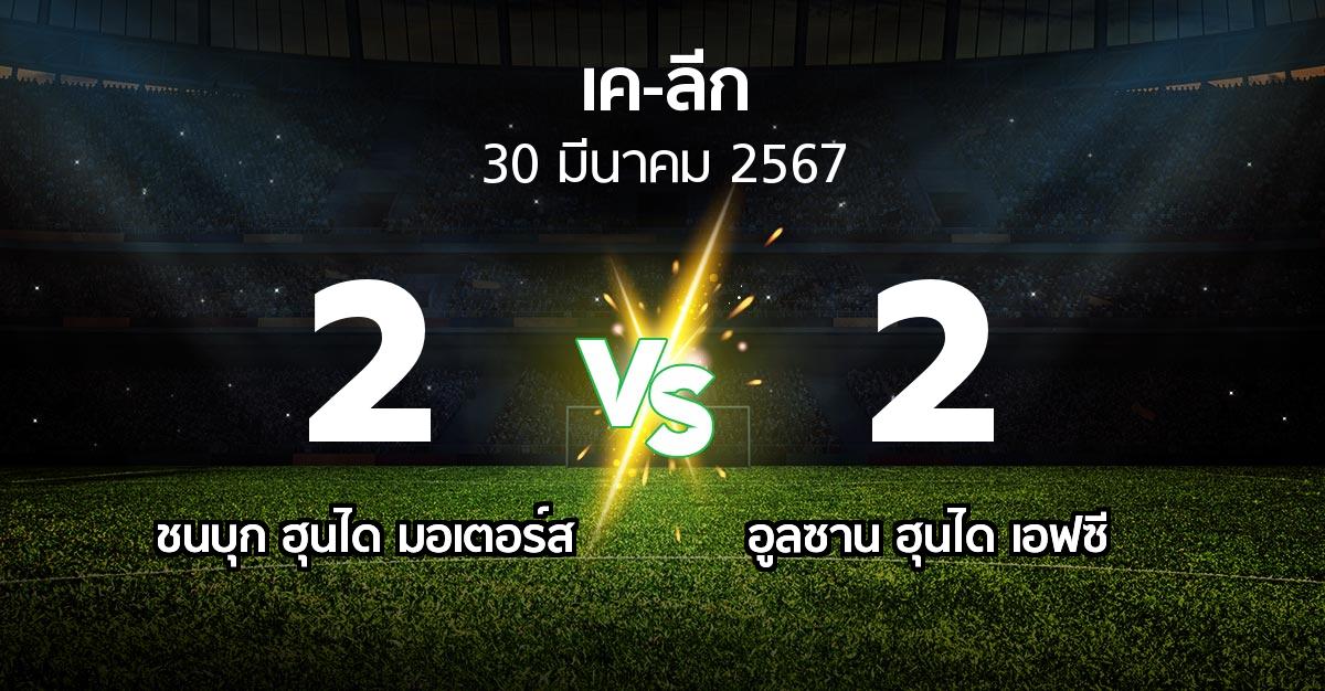 ผลบอล : ชนบุก ฮุนได มอเตอร์ส vs อูลซาน ฮุนได เอฟซี (เค-ลีก 2024)
