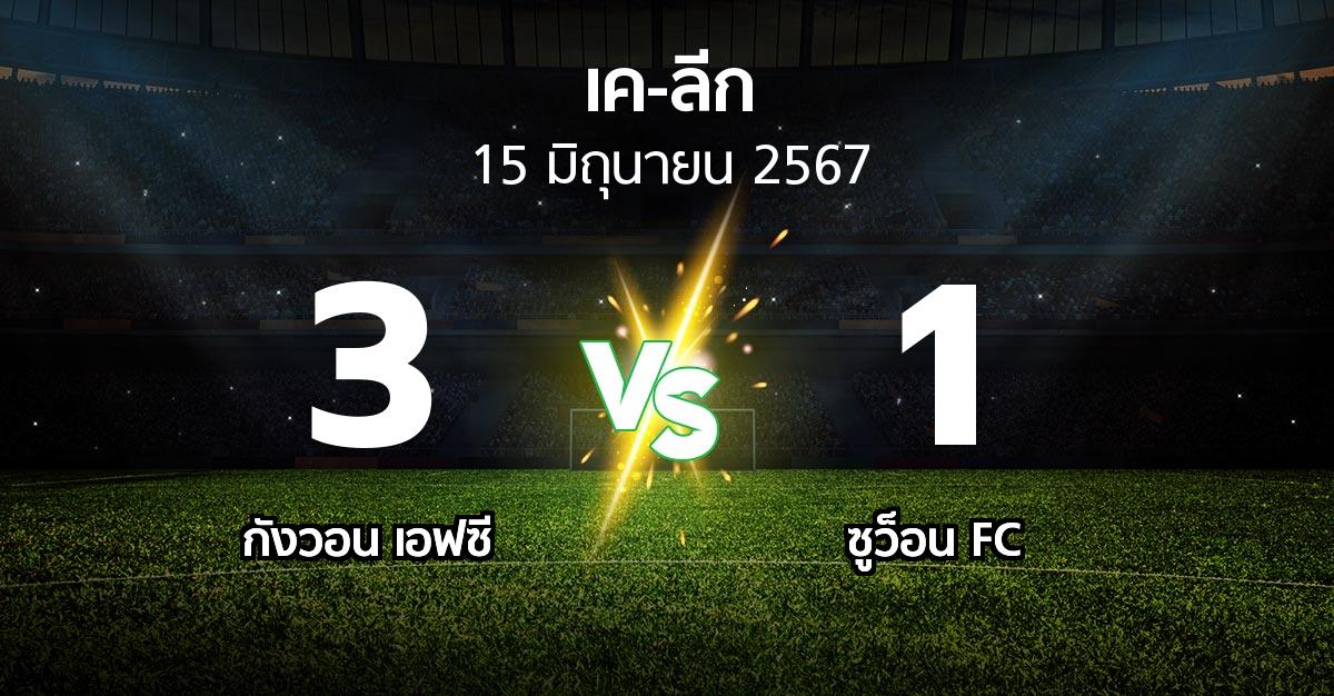 ผลบอล : กังวอน เอฟซี vs ซูว็อน FC (เค-ลีก 2024)