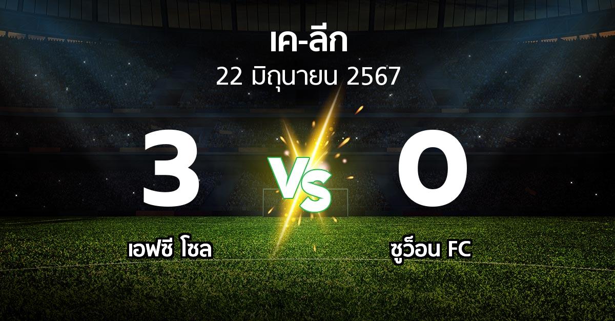 ผลบอล : เอฟซี โซล vs ซูว็อน FC (เค-ลีก 2024)