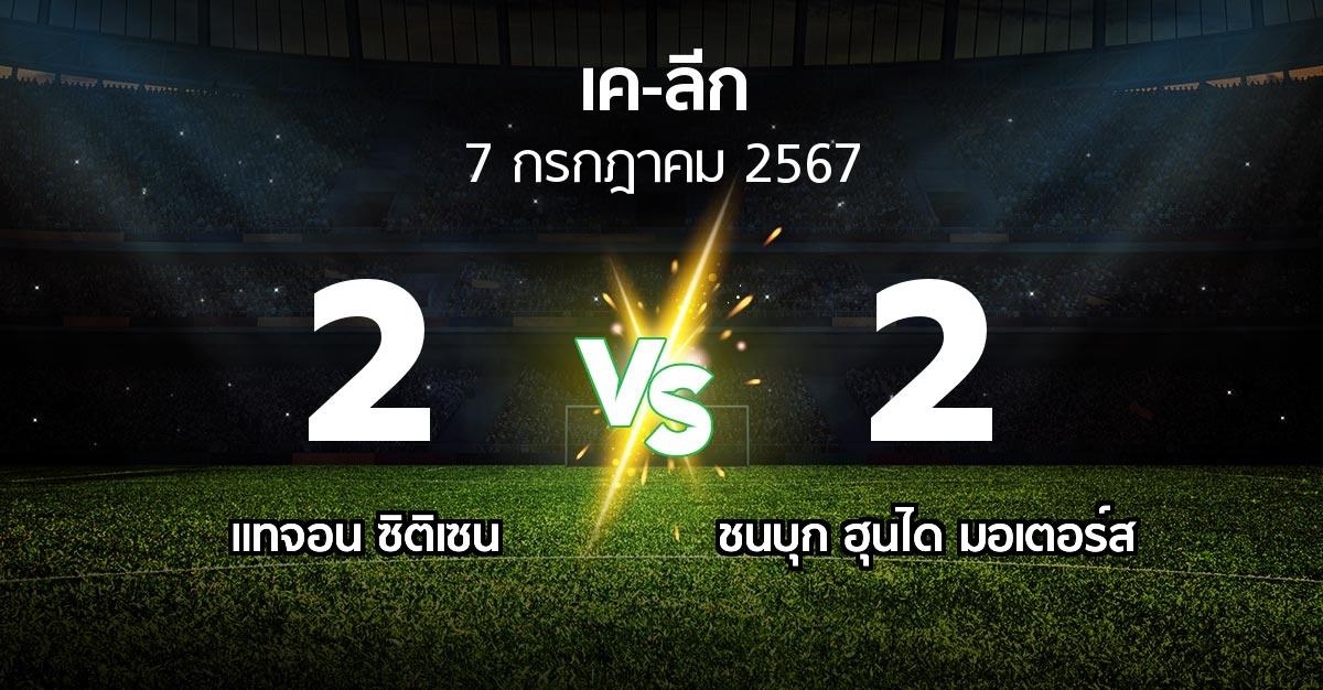 ผลบอล : แทจอน ซิติเซน vs ชนบุก ฮุนได มอเตอร์ส (เค-ลีก 2024)