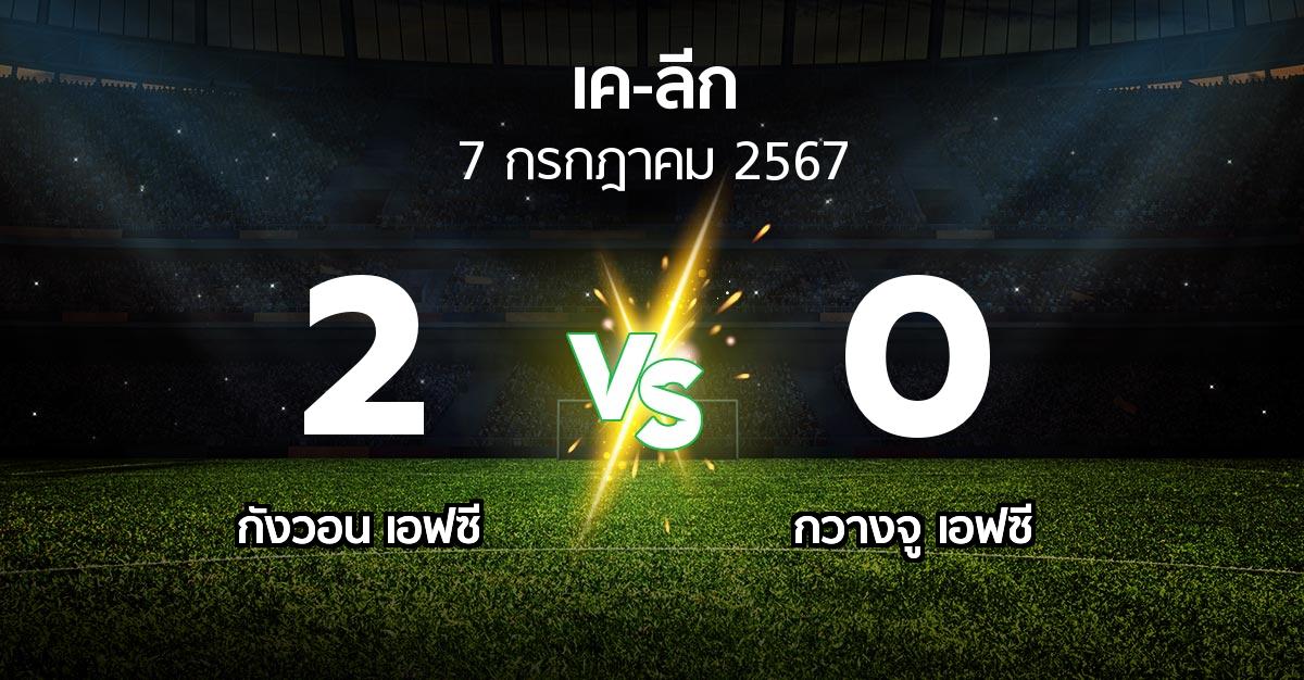 ผลบอล : กังวอน เอฟซี vs กวางจู เอฟซี (เค-ลีก 2024)