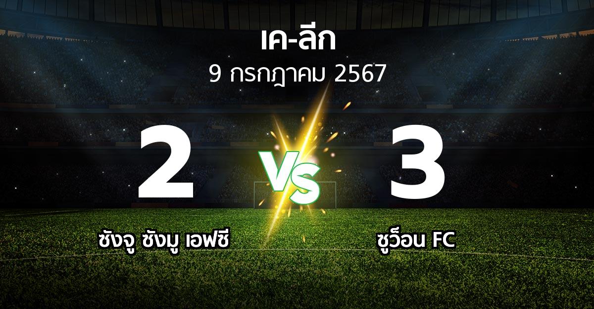 ผลบอล : ซังจู ซังมู เอฟซี vs ซูว็อน FC (เค-ลีก 2024)