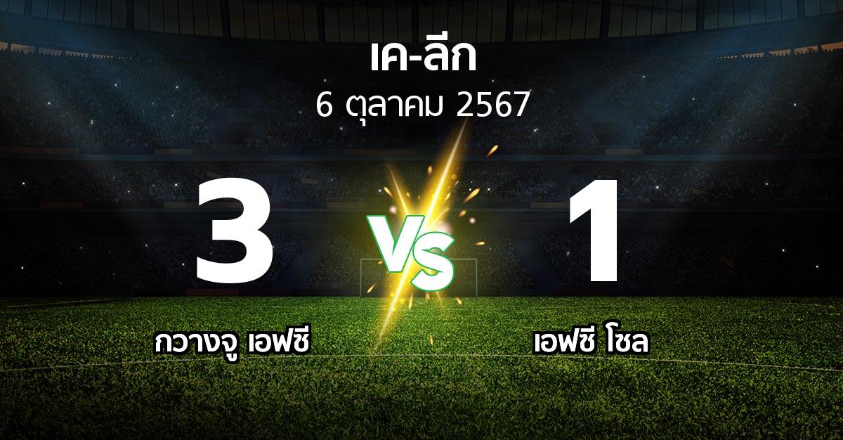 ผลบอล : กวางจู เอฟซี vs เอฟซี โซล (เค-ลีก 2024)