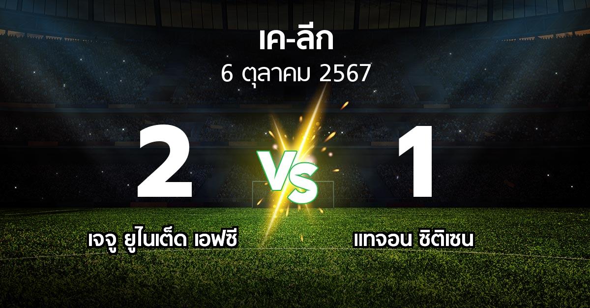 ผลบอล : เจจู ยูไนเต็ด เอฟซี vs แทจอน ซิติเซน (เค-ลีก 2024)