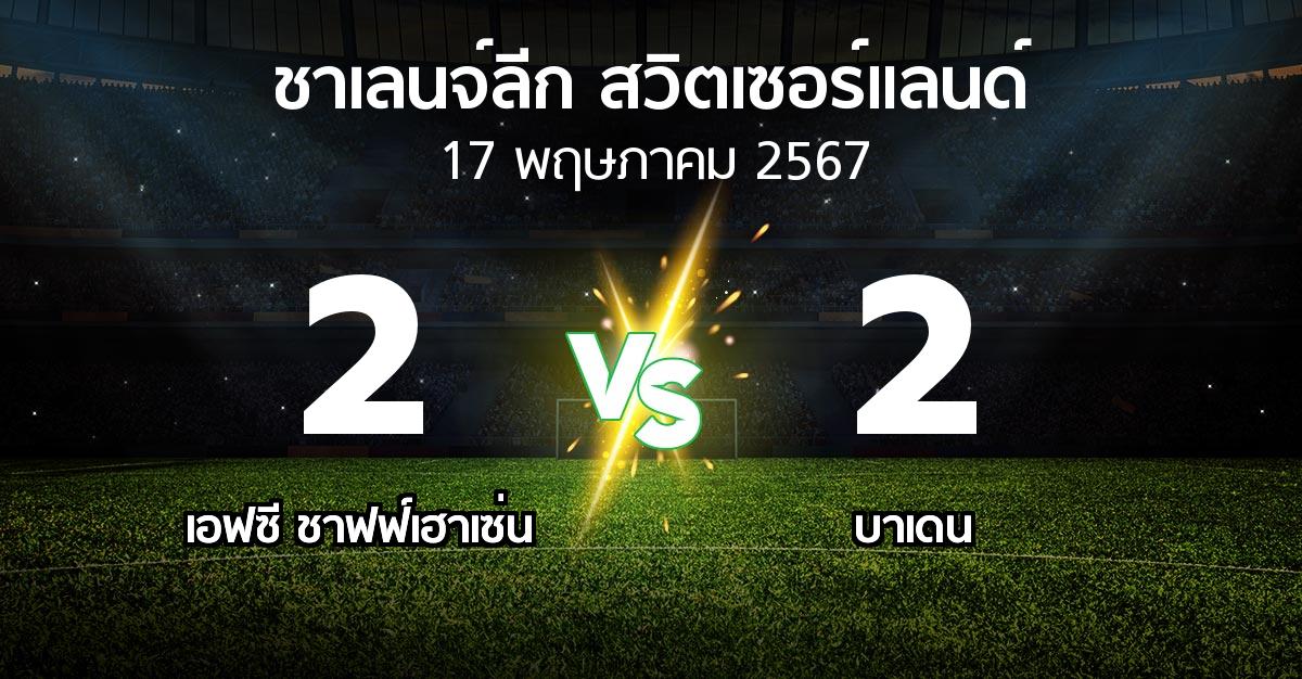 ผลบอล : เอฟซี ชาฟฟ์เฮาเซ่น vs บาเดน (ชาเลนจ์-ลีก-สวิตเซอร์แลนด์ 2023-2024)