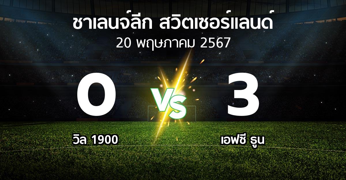 ผลบอล : วิล 1900 vs เอฟซี ธูน (ชาเลนจ์-ลีก-สวิตเซอร์แลนด์ 2023-2024)