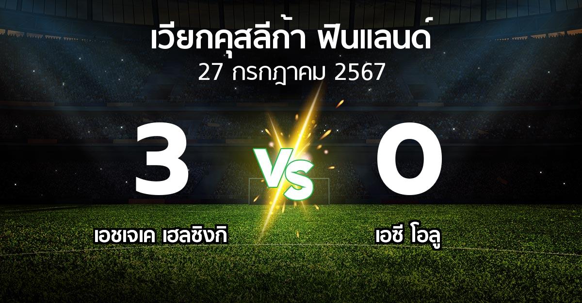 ผลบอล : เอชเจเค   vs เอซี โอลู (เวียกคุสลีก้า-ฟินแลนด์ 2024)