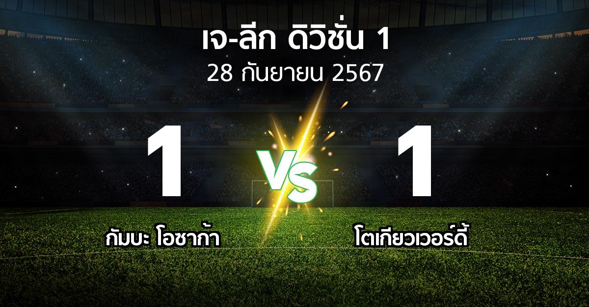 ผลบอล : กัมบะ โอซาก้า vs โตเกียวเวอร์ดี้ (เจ-ลีก ดิวิชั่น 1 2024)