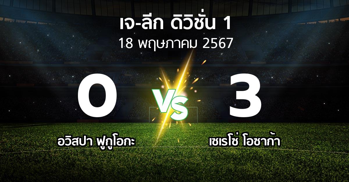 ผลบอล : อวิสปา ฟูกูโอกะ vs เซเรโซ่ โอซาก้า (เจ-ลีก ดิวิชั่น 1 2024)