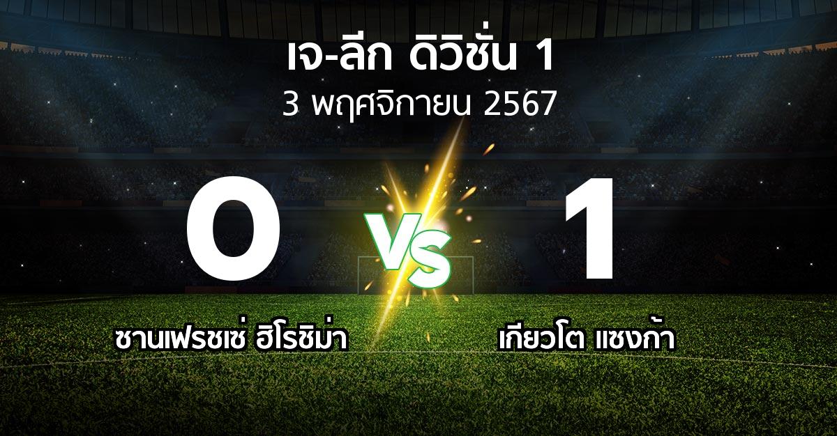 ผลบอล : ซานเฟรชเซ่ ฮิโรชิม่า vs เกียวโต แซงก้า (เจ-ลีก ดิวิชั่น 1 2024)