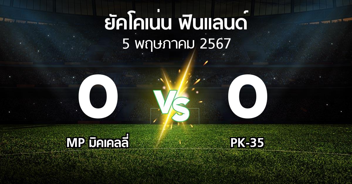 ผลบอล : MP vs PK-35 (ยัคโคเน่น-ฟินแลนด์ 2024)