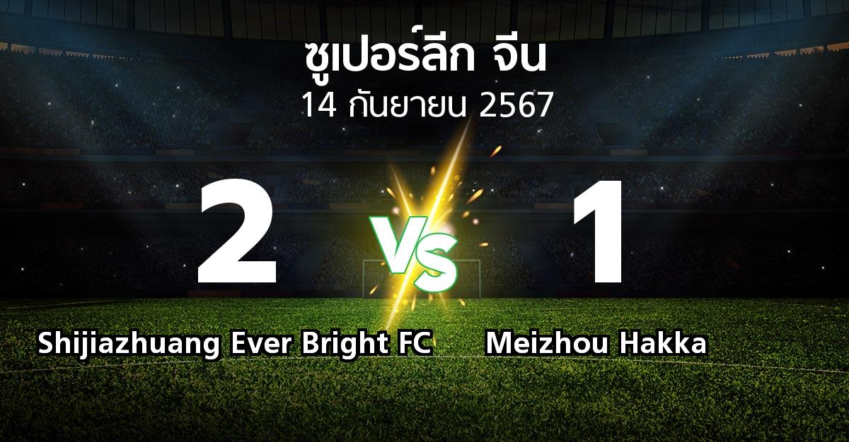 ผลบอล : Shijiazhuang Ever Bright FC vs Meizhou Hakka (ซูเปอร์ลีกจีน 2024)