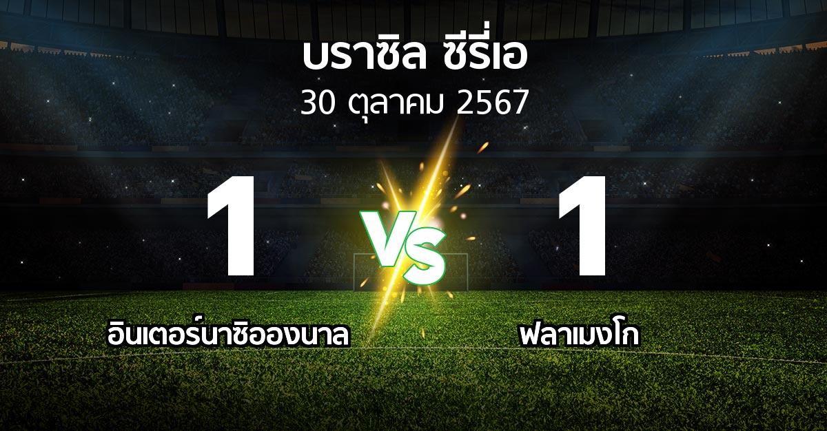 ผลบอล : อินเตอร์นาซิอองนาล vs ฟลาเมงโก (บราซิล-ซีรี่เอ 2024)