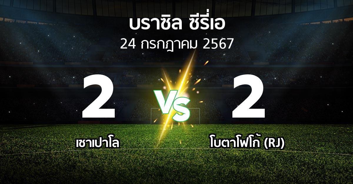 ผลบอล : เซาเปาโล vs โบตาโฟโก้ (RJ) (บราซิล-ซีรี่เอ 2024)