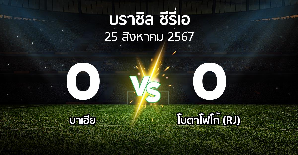 ผลบอล : บาเฮีย vs โบตาโฟโก้ (RJ) (บราซิล-ซีรี่เอ 2024)