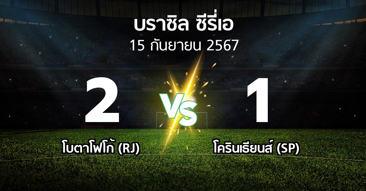 ผลบอล : โบตาโฟโก้ (RJ) vs โครินเธียนส์ (SP) (บราซิล-ซีรี่เอ 2024)