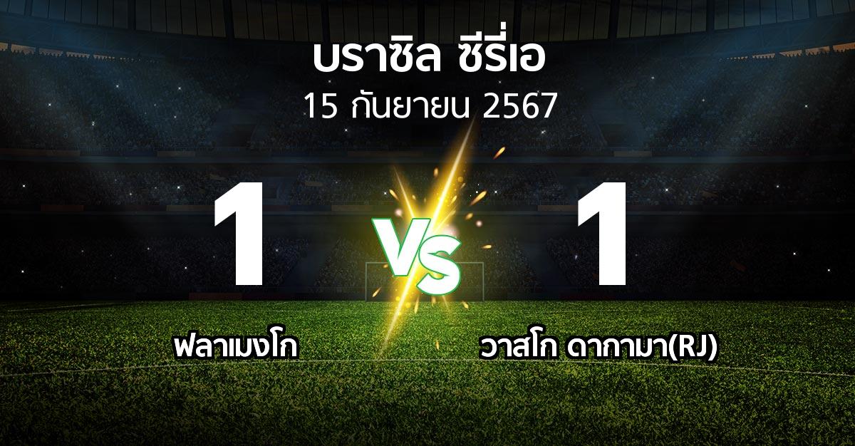 ผลบอล : ฟลาเมงโก vs วาสโก ดากามา(RJ) (บราซิล-ซีรี่เอ 2024)