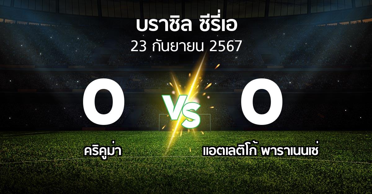 ผลบอล : คริคูม่า vs แอตเลติโก้ พาราเนนเซ่ (บราซิล-ซีรี่เอ 2024)